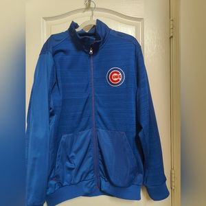 Chicago Cubs Jacket Mens XL GIII Carl Banks Blue Full Zip Jacket